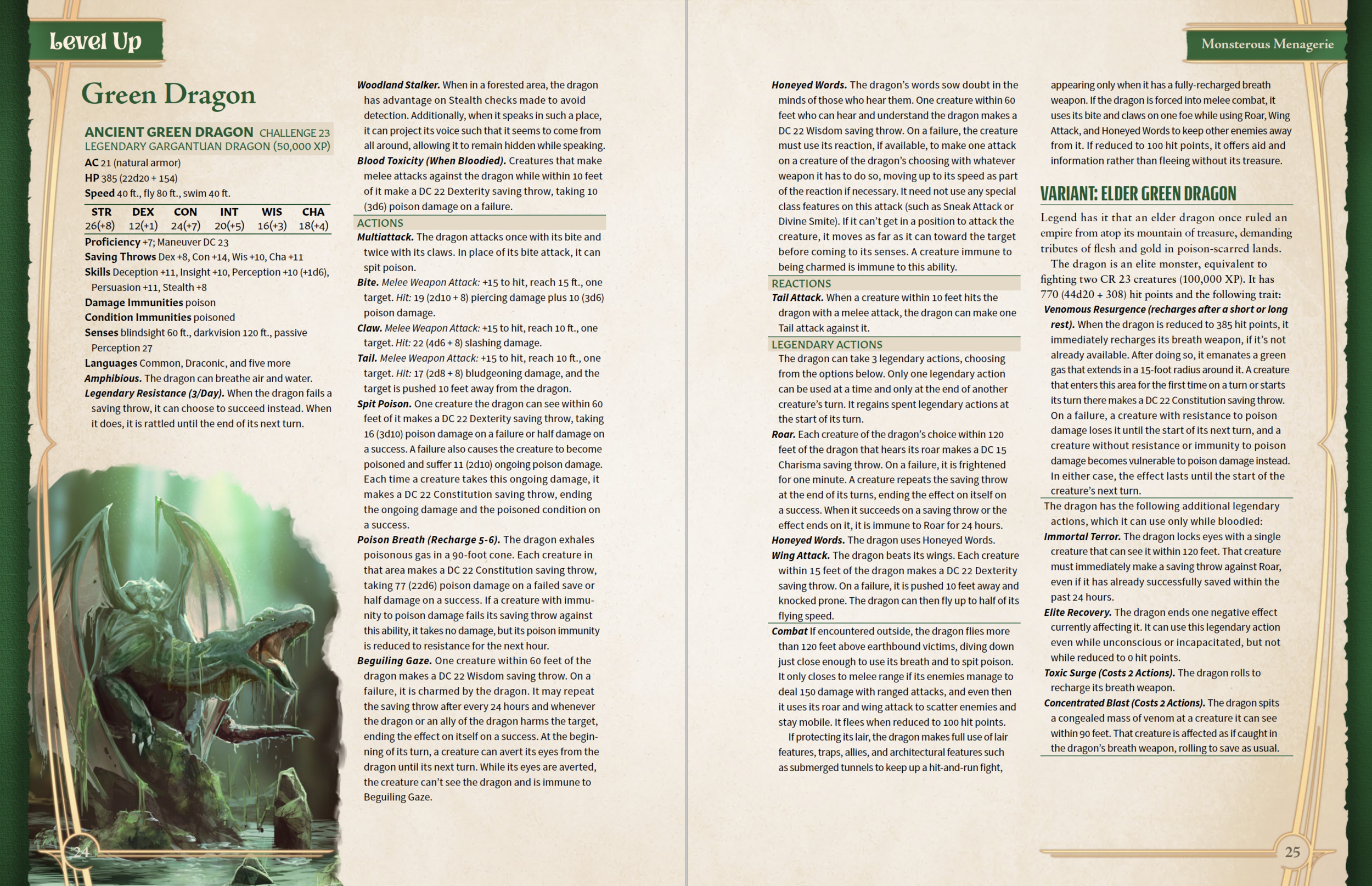 Ancient Green Dragon - Monsters - D&D Beyond